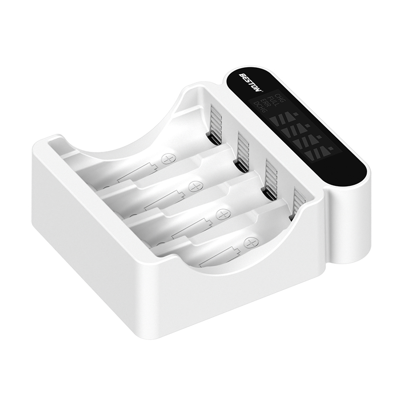 Beston 1.2V AA /AAA 可充电镍氢电池 4 槽液晶屏显示镍氢充电器