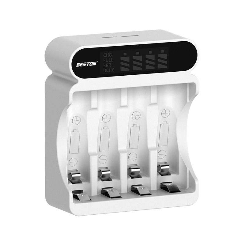 Beston 1.2V AA /AAA 可充电镍氢电池 4 槽液晶屏显示镍氢充电器