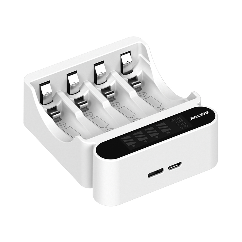 Beston 1.2V AA /AAA 可充电镍氢电池 4 槽液晶屏显示镍氢充电器