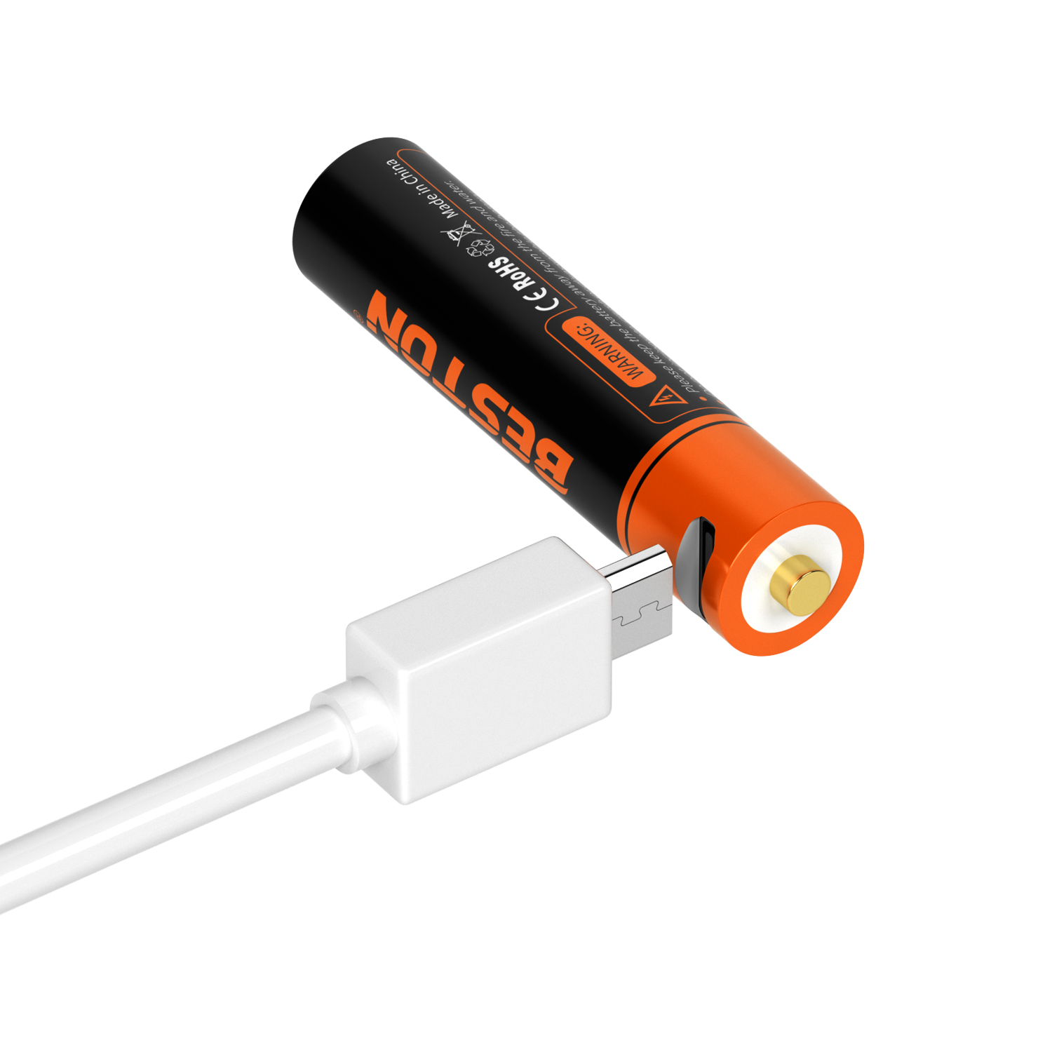 Beston USB 1.5V AAA 可充电锂电池 1000mWh 带 Micro USB 端口