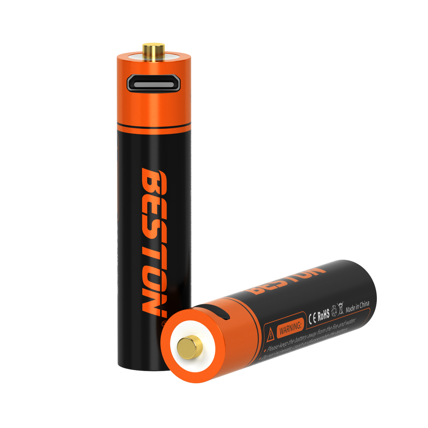 Beston USB 1.5V AAA 可充电锂电池 1000mWh 带 Micro USB 端口