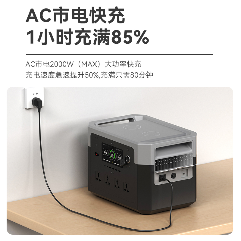 Beston China Factory 2000W Lithium Battery Solar Energy Storage Mobile Power Supply For Home Outdoor Camping