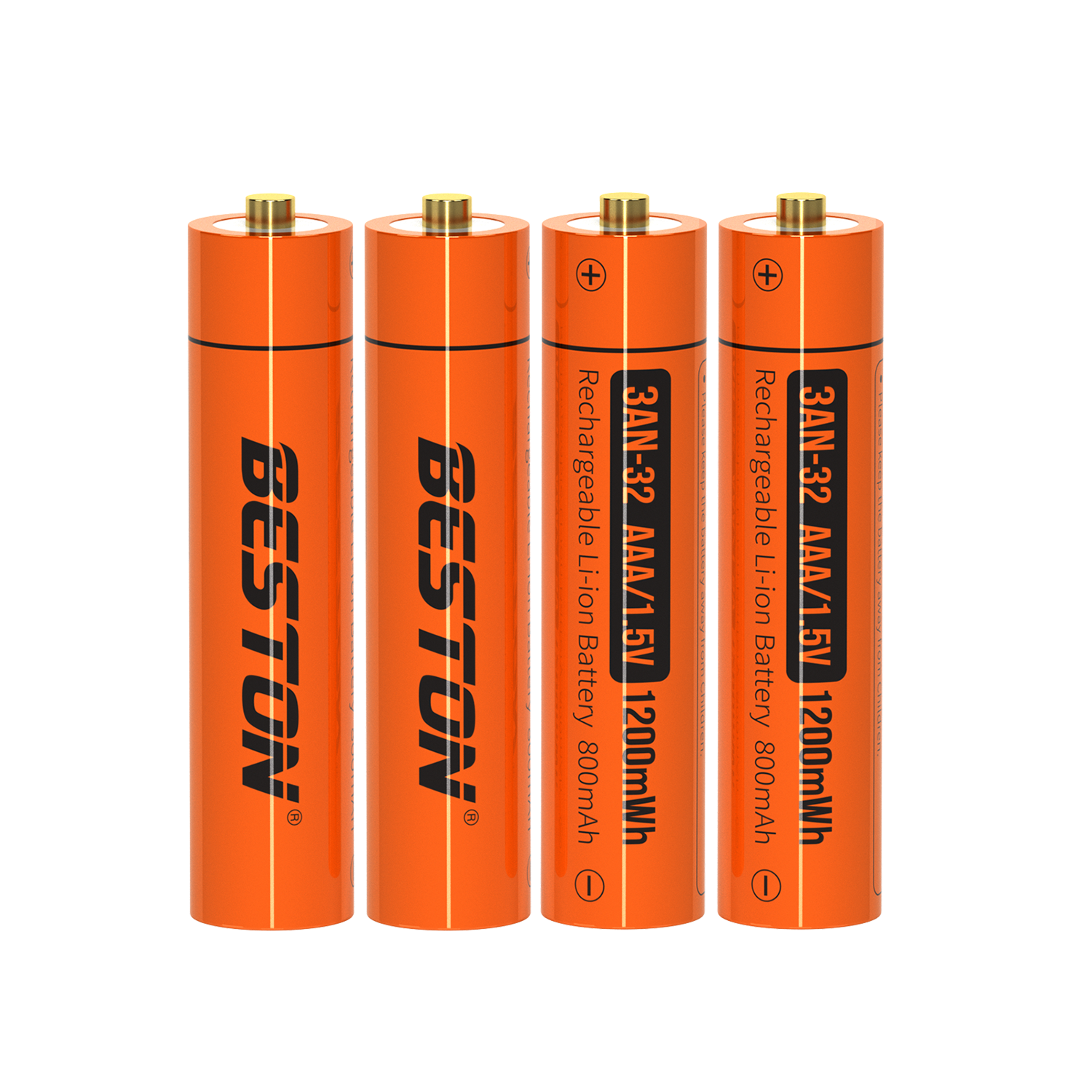 百斯顿 1.5V AAA 可充电锂电池 1200mWh