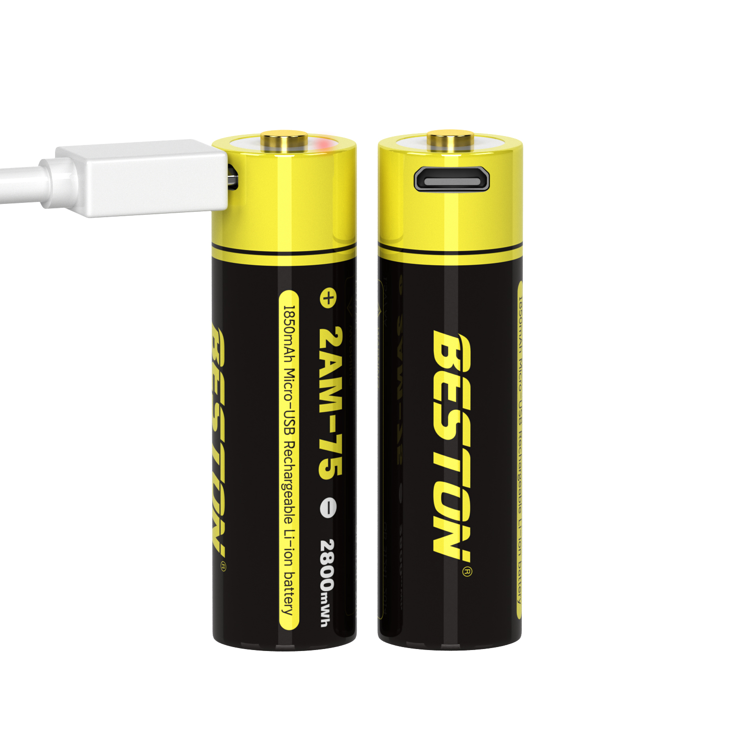 百斯顿 USB 1.5V AA 可充电锂电池 AA2800mWh