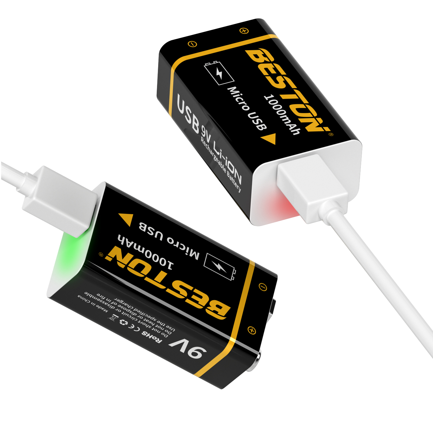 百斯顿 USB 9V 1000mAh 可充电锂电池