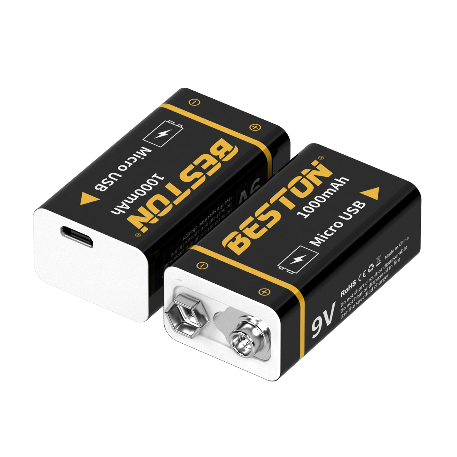 百斯顿 USB 9V 1000mAh 可充电锂电池