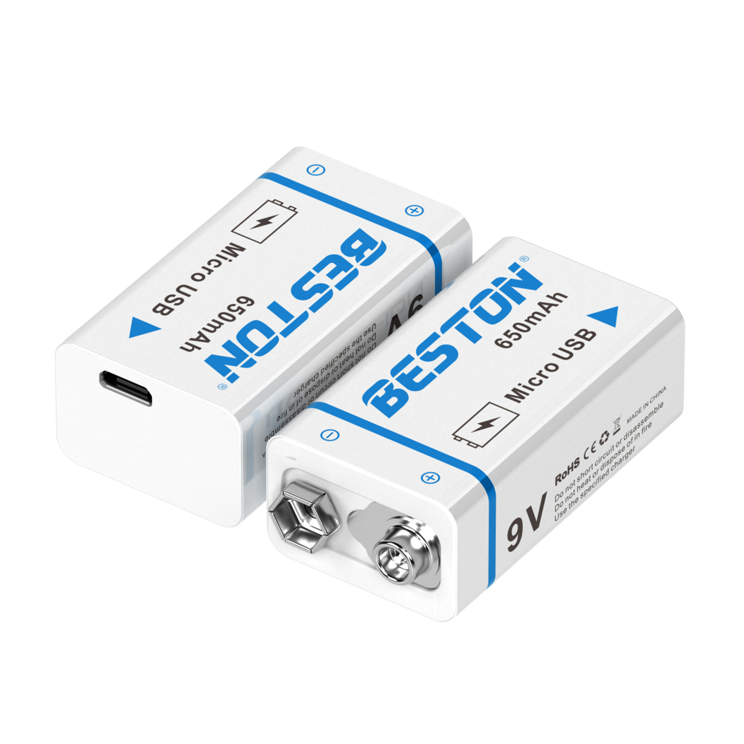 百斯顿 USB 9V 9VM-65 可充电锂电池